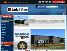 Tablet Screenshot of larkuniforms.com